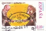 Stamps Europe - Spain -  Historia de España  -QUEVEDO GONGORA (1625)      (J)