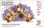 Stamps Spain -  Historia de España  -LOS REYES CATÓLICOS (1479)     (J)