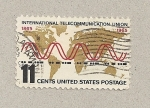 Stamps United States -  100 aniv. de la Unio Int. de Telecomunicaciones