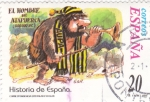 Stamps Spain -  Historia de España  -EL HOMBRE DE ATAPUERCA (800.000 A.C.)         (J)