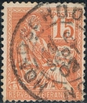 Stamps Europe - France -  LOS DERECHOS DEL HOMBRE. TIPO MOUCHON 1900-01. Y&T Nº 117