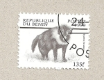 Stamps Benin -  Hiena Hyanea brunnea