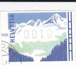 Stamps Switzerland -  Paisaje alpino