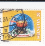 Stamps Switzerland -  Bola de Nieve Navideña