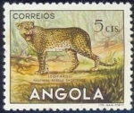 Stamps : Africa : Angola :  Leopardo