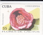 Stamps Cuba -  Flores de Cactus-Pereskia marcanoi
