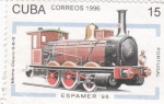 Stamps Cuba -  Espamer-98 Locomotora