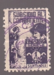 Stamps Spain -  Subsidio al combatiente- Santander