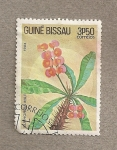 Stamps Guinea Bissau -  Flor Euphorbia milia