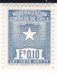 Stamps Chile -  Modernización- Escudo-