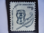 Stamps United States -  The Ability to Write-A Root of Democracy.