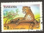 Stamps Tanzania -  1913 - animal salvaje, acinonyx jubatus