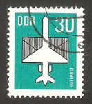Stamps Germany -  8 - Avión y carta