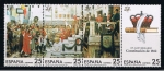 Stamps Spain -  Edifil   2887-90  175 Aniver. de la Constitución de 1812 .  
