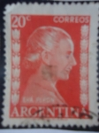 Stamps Argentina -  María Eva Duarte de Perón. 1919-1952