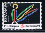 Stamps Spain -  Edifil  3027  Barcelona´92.  III serie Pre-Olímpica.  