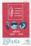 Stamps Spain -  100 Años de Sociedad General Autores y Editores     (P)