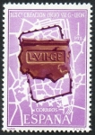 Stamps Spain -  1871-XIX Centenario de la Legio VII Gémina, fundadora de León. Plano de León.