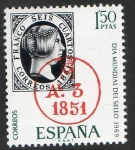 Stamps Spain -  1922- Día Mundial del Sello. Fechador de la llegada a Madrid.