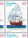 Stamps Spain -  Edifil  3414  Barcos de Epocoa.  