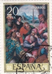 Stamps Spain -  PINTURA-San Esteban en la Sinagoga - (Juan de Juanes) (R)