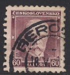 Stamps Czechoslovakia -  Presidente Tomáš Garrigue Masaryk