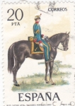 Stamps Spain -  Capitán de Artillería Secciones Montadas 1862-UNIFORMES MILITARES   (S)