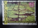 Stamps Colombia -  Proteja la Amazonía - Lirio de Agua Gigante 