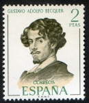 Stamps Spain -  1993-  Literatos españoles. Gustavo Adolfo Bequer.
