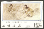 Stamps North Korea -  1300 - Cuadro, Soldados a cubierto