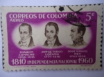 Stamps Colombia -  1810-Independencia Nacional-1960