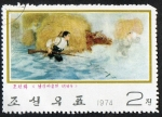 Stamps North Korea -  Paintings.  