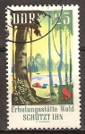 Stamps Germany -  Protección forestal, campamento Woodland-DDR