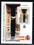 Stamps Spain -  Edifil  4039 SH  XXV aniver. de la Constitución Española.  