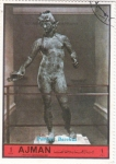 Stamps United Arab Emirates -  Pompei -Bacchus