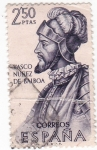 Stamps Spain -  Vasco Nuñez de Balboa -Forjadores de América (U)