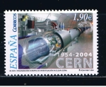 Stamps Spain -  Edifil  4121  50º aniver. de la Organización Europea de Investigación Nuclear (CERN).  