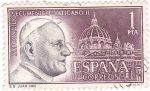 Stamps Spain -  Concilio ecuménico Vaticano  1962 Juan XXIII (U)