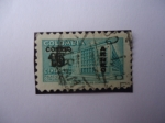 Stamps Colombia -  Palacio de Comunicaciones- Sobretasa para Construcción