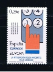 Stamps Spain -  Edifil   4261  Europa. La integración de los invidentes y sordos en la sociedad. 