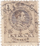 Stamps Spain -  ALFONSO  XIII Tipo Medallón    (V)
