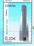 Stamps Spain -  Edifil  4507 C  Arquitectura 2009. Interpretación. Perfil de la ciudad de Madrid.  