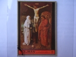 Stamps United Arab Emirates -  AJMAN- CHRISTMAS: Peace in the World.(Paz en el Mundo)