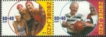 Stamps Netherlands -  1761 y 1762 - Mujeres en bañador y una pareja con un balón