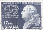 Stamps Spain -  II Centenario Xavier Mª de Munive Conde de Penaflorida 1729-1785   (Z)