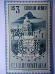 Stamps Venezuela -  E.E.U.U de Venezuela- Estado: Mérida- Escudo