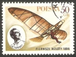 Stamps Poland -  2378 - Cz. Tanski primer vuelo en 1896