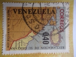 Stamps America - Venezuela -  Reclamación de su Guayana - Mapa de L.de Surville 1778.