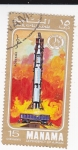 Stamps Bahrain -  Lanzamiento Espacial