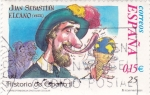 Stamps Spain -  Juan Sebastian Elcano-HISTORIA DE ESPAÑA II  (3)